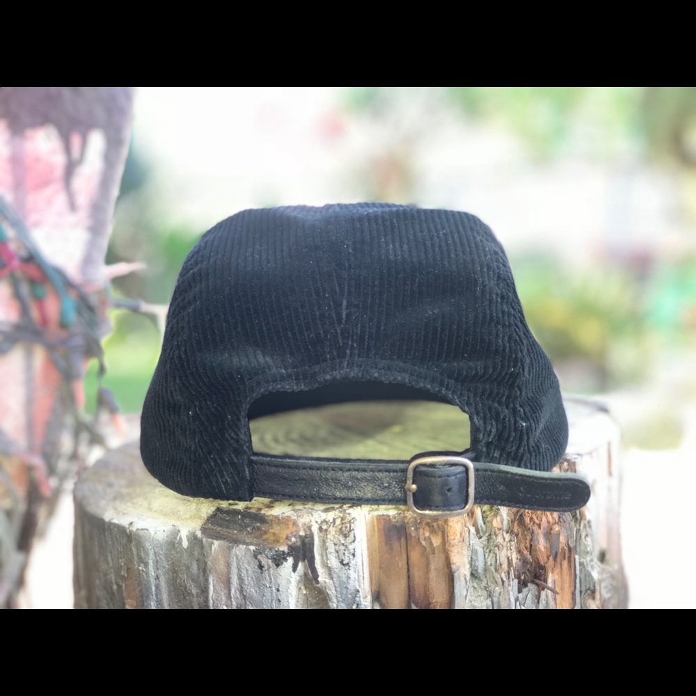 Supreme Corduroy Camp Cap (SS18) Black - Picture 4 of 8